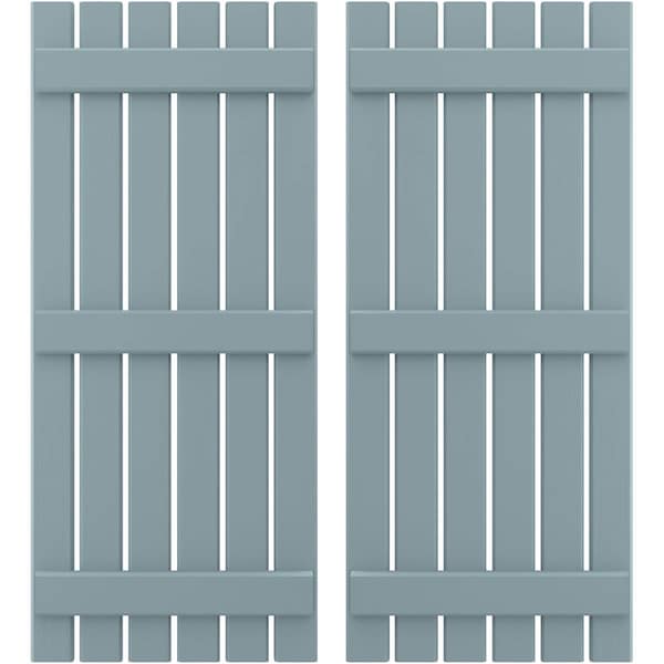 Ekena Millwork Americraft 6-Board, 3 Batten Exterior Real Wood Spaced Board-n-Batten Shutters, ARW401SB623X64SBH, PR ARW401SB623X64SBH - main